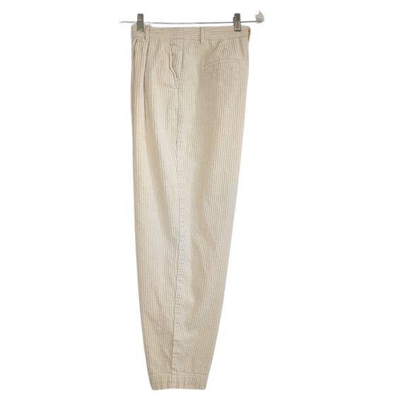 Rowing Blazers for Target cream corduroy trouser pants with pleated front size 8 - Picture 2 of 10